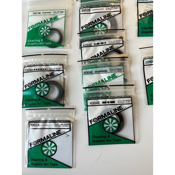 30 BNIB Formaline Architectural Charting & Graphic Art Tape Packages LOT /Bundle - Picture 8 of 9